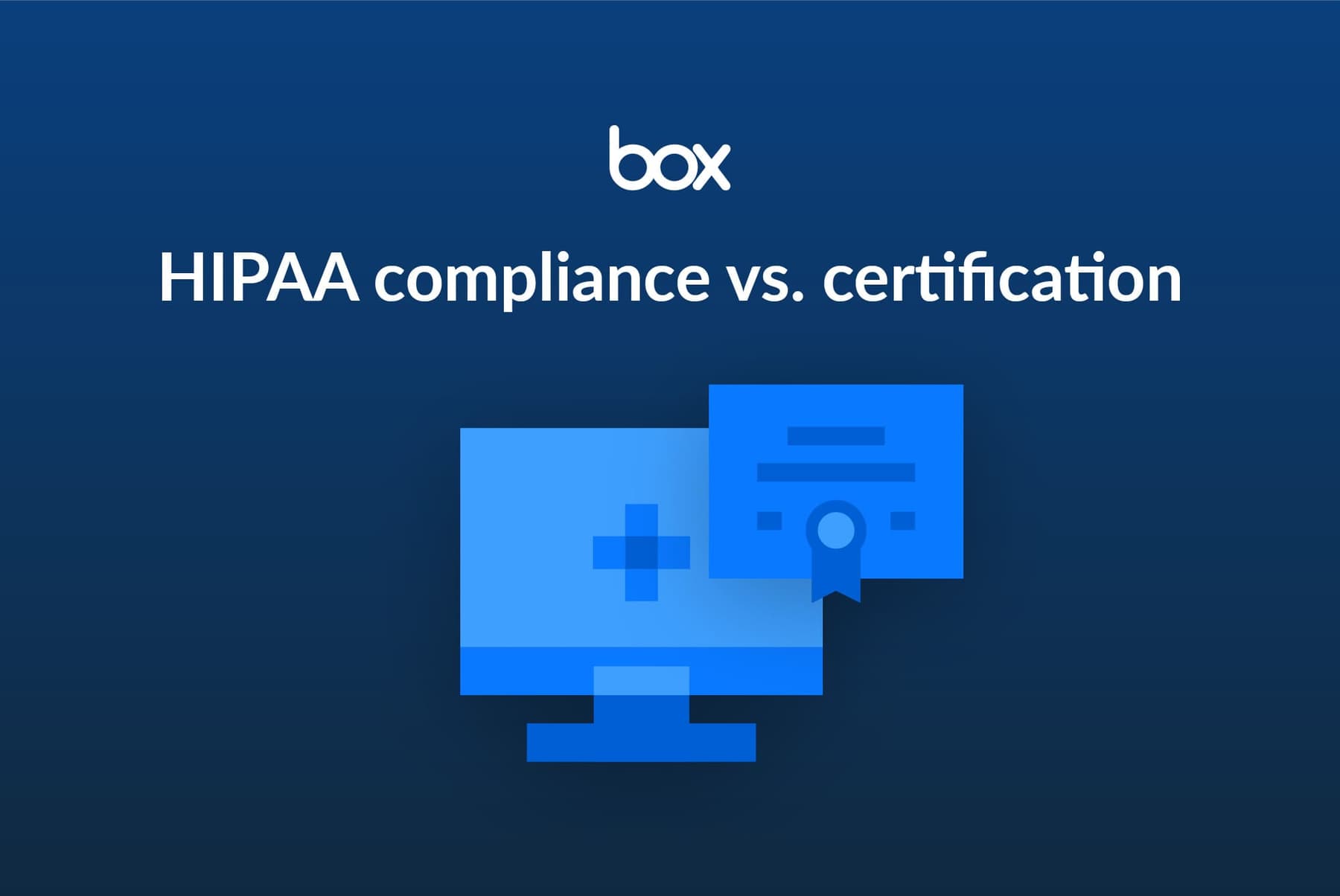 HIPAA compliance vs. certification