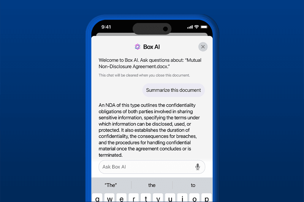 Unlock instant insights on the go with Box AI for Mobile