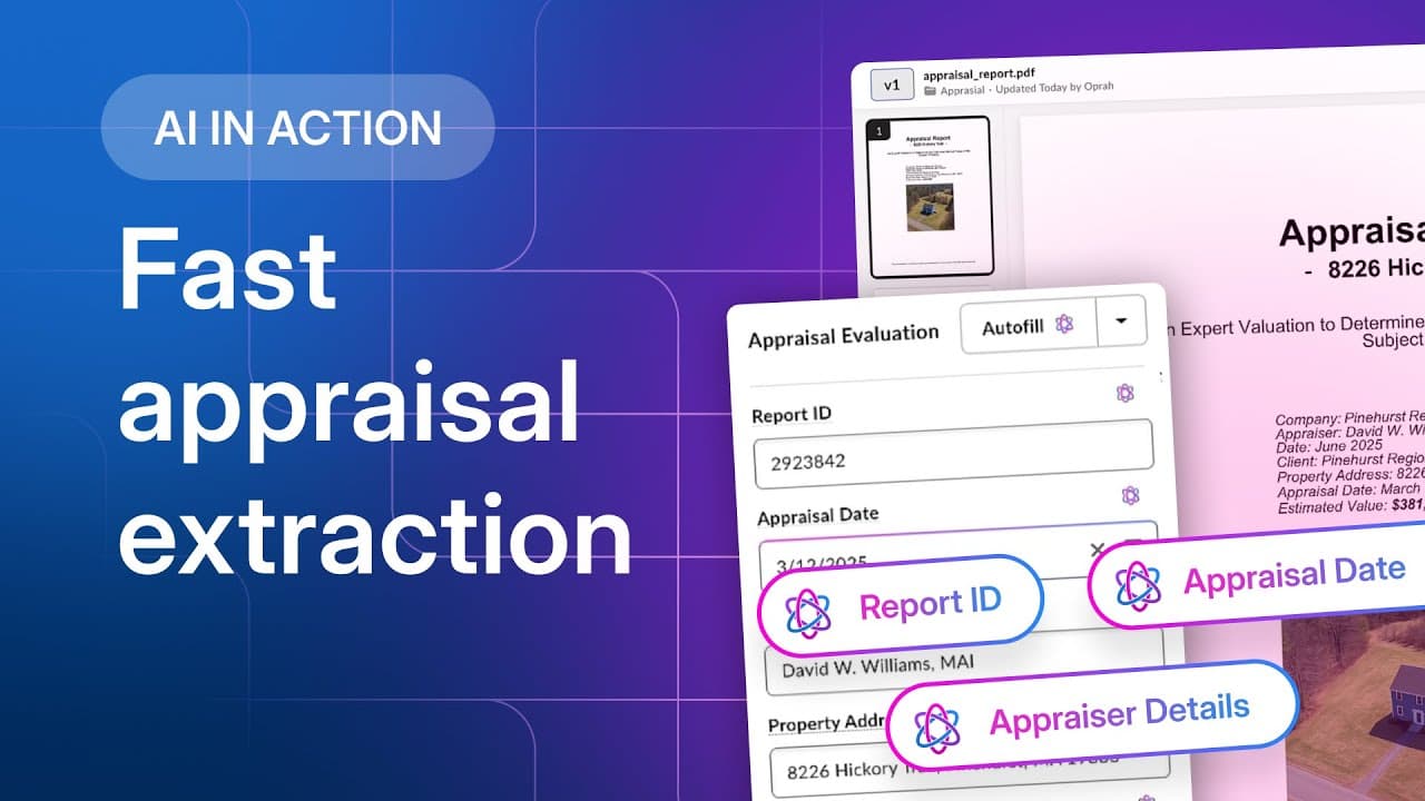 Keep appraisal documents accurate and accessible with AI -powered metadata extraction