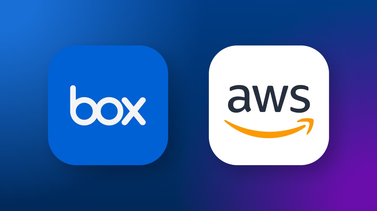 Box and AWS logo lockup