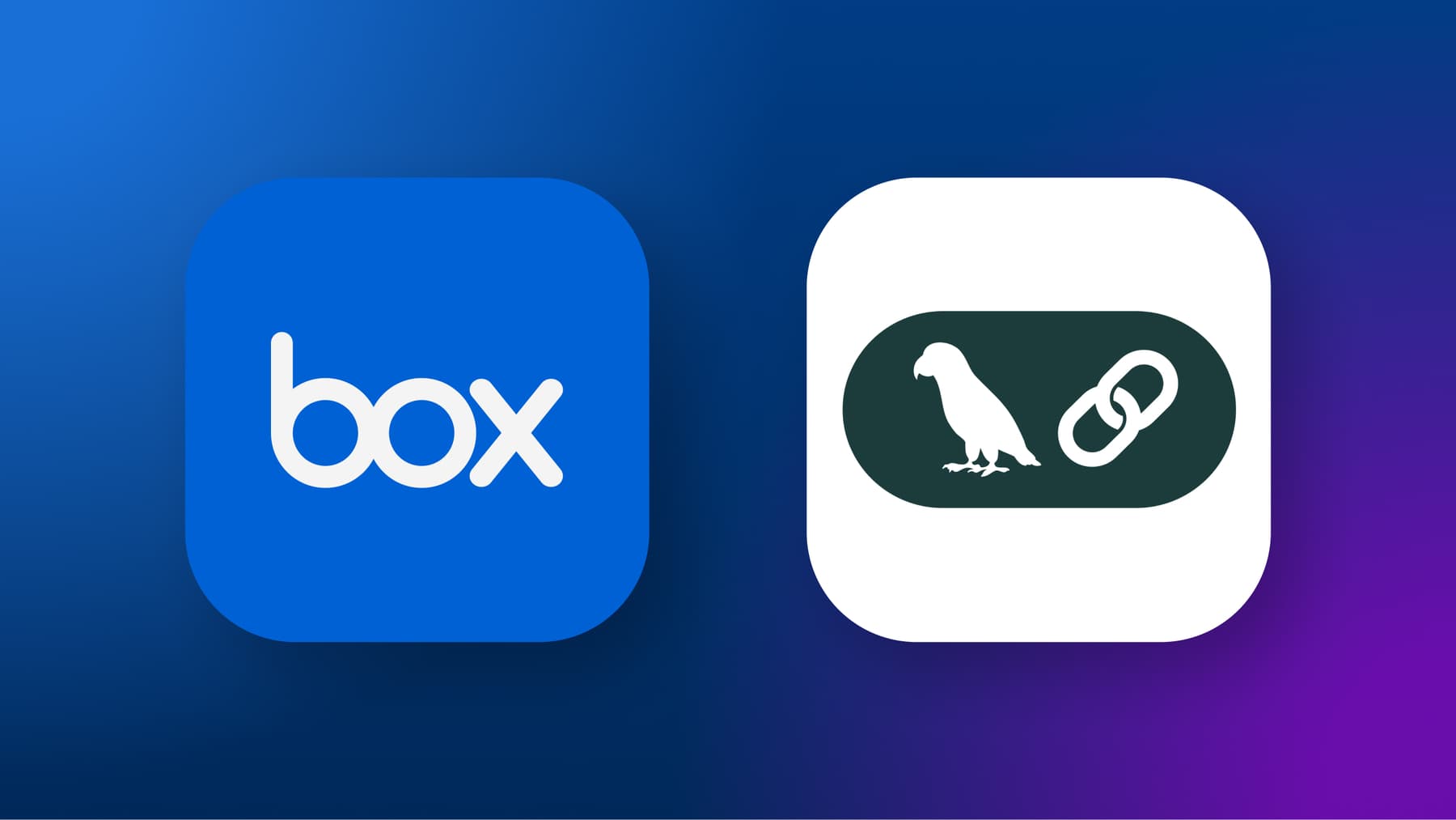 Image of Box and LangChain logos