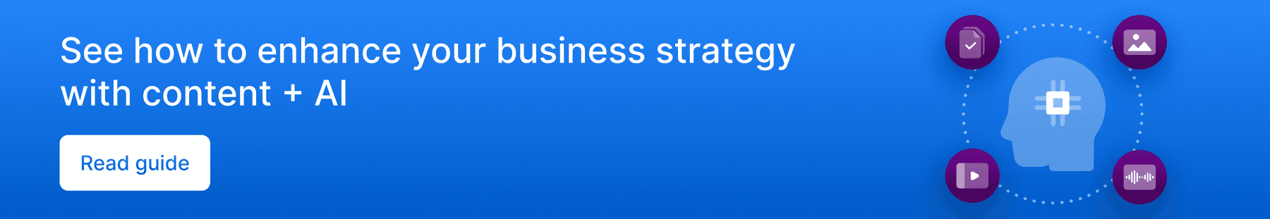Call-to-action banner to read the Box guide on how to enhance business strategy with content and AI.