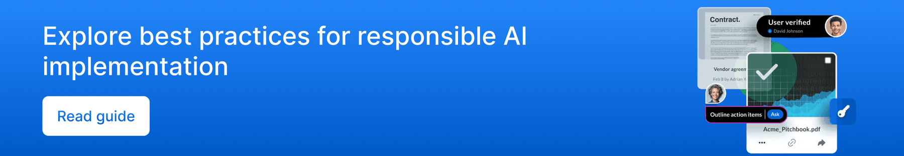  Graphic with a call to action to read the Box guide on enterprise-grade AI security.