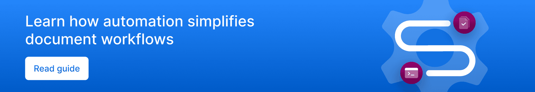 Graphic linking to the Box guide on document automation workflows.