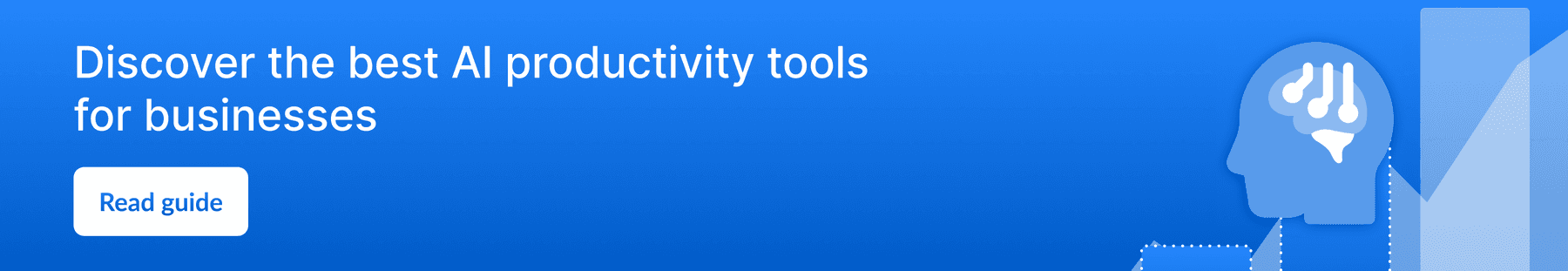  Graphic linking to the Box guide on AI productivity tools for businesses.