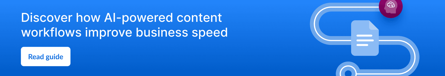 Graphic linking to the Box guide on AI-powered content workflows.