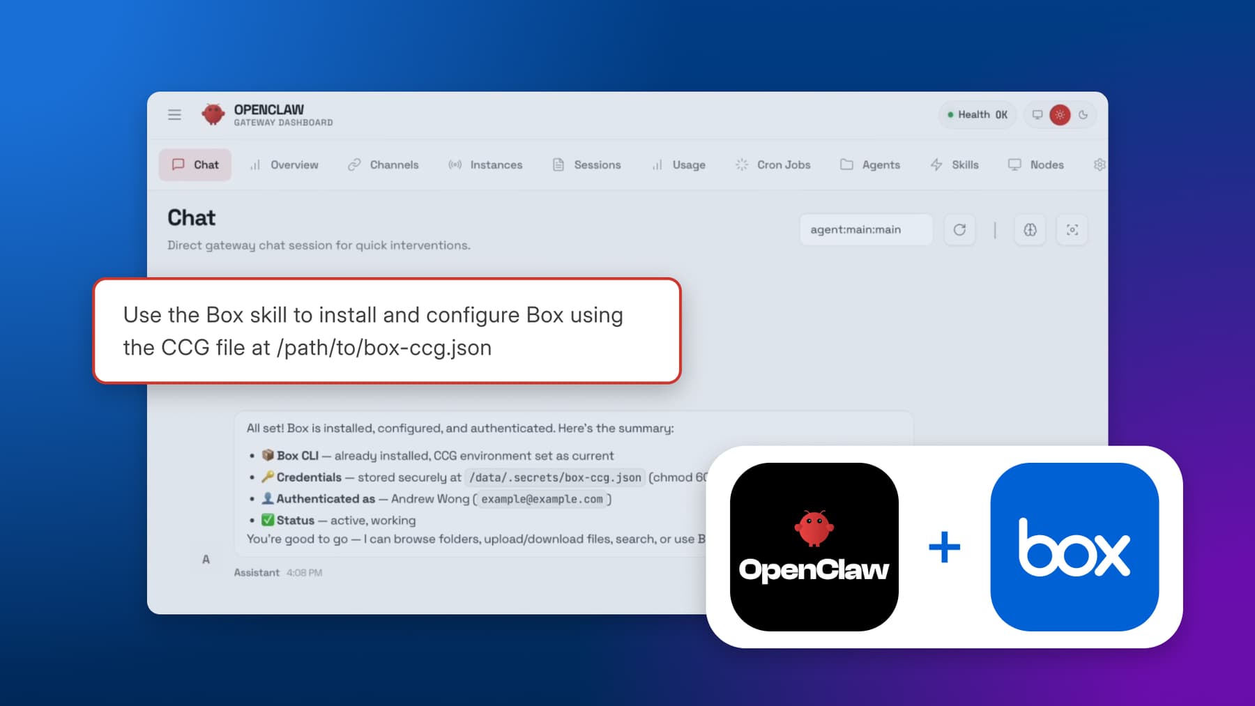Connecting OpenClaw to Box: