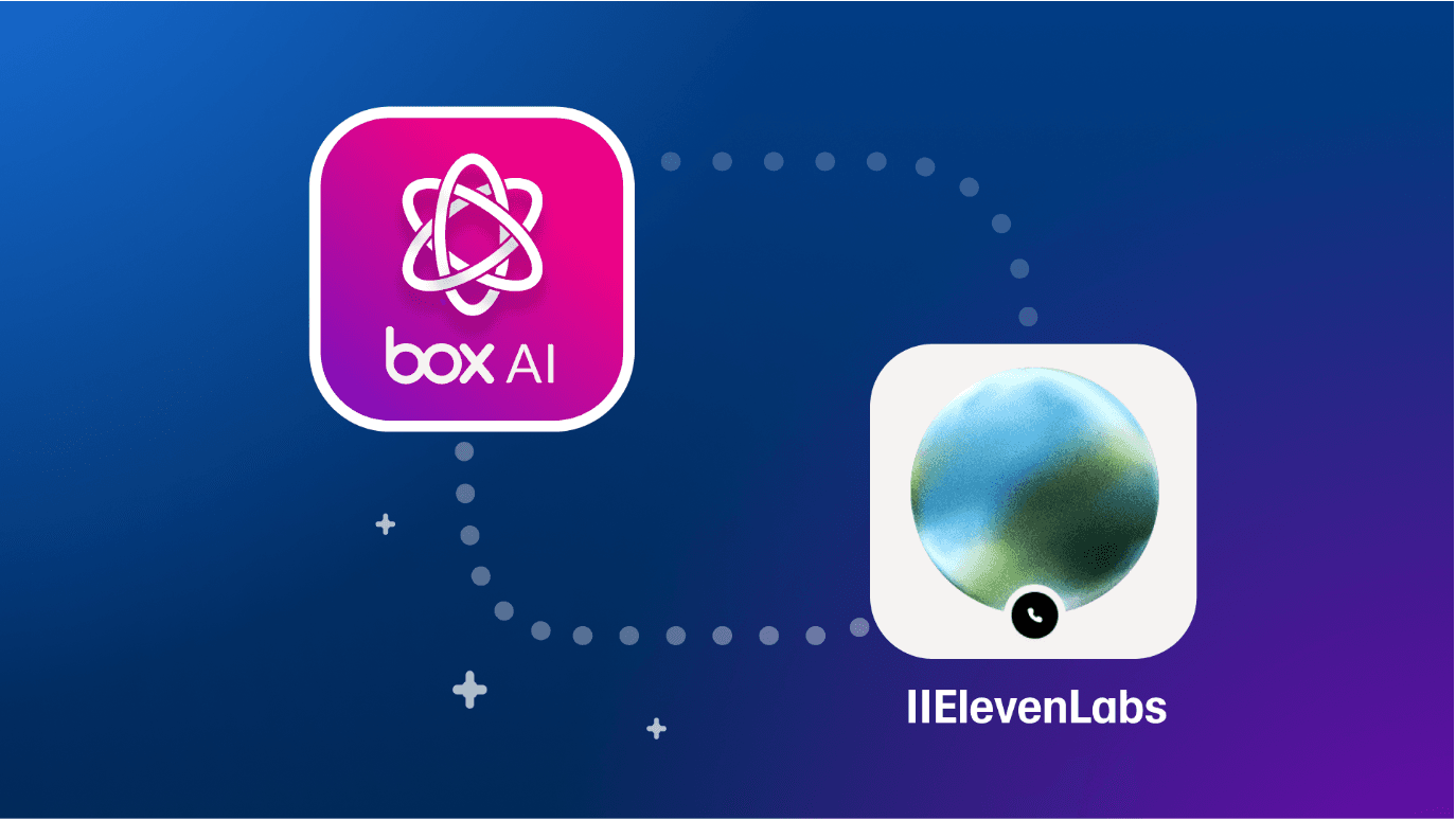 Image of Box and ElevenLabs logos