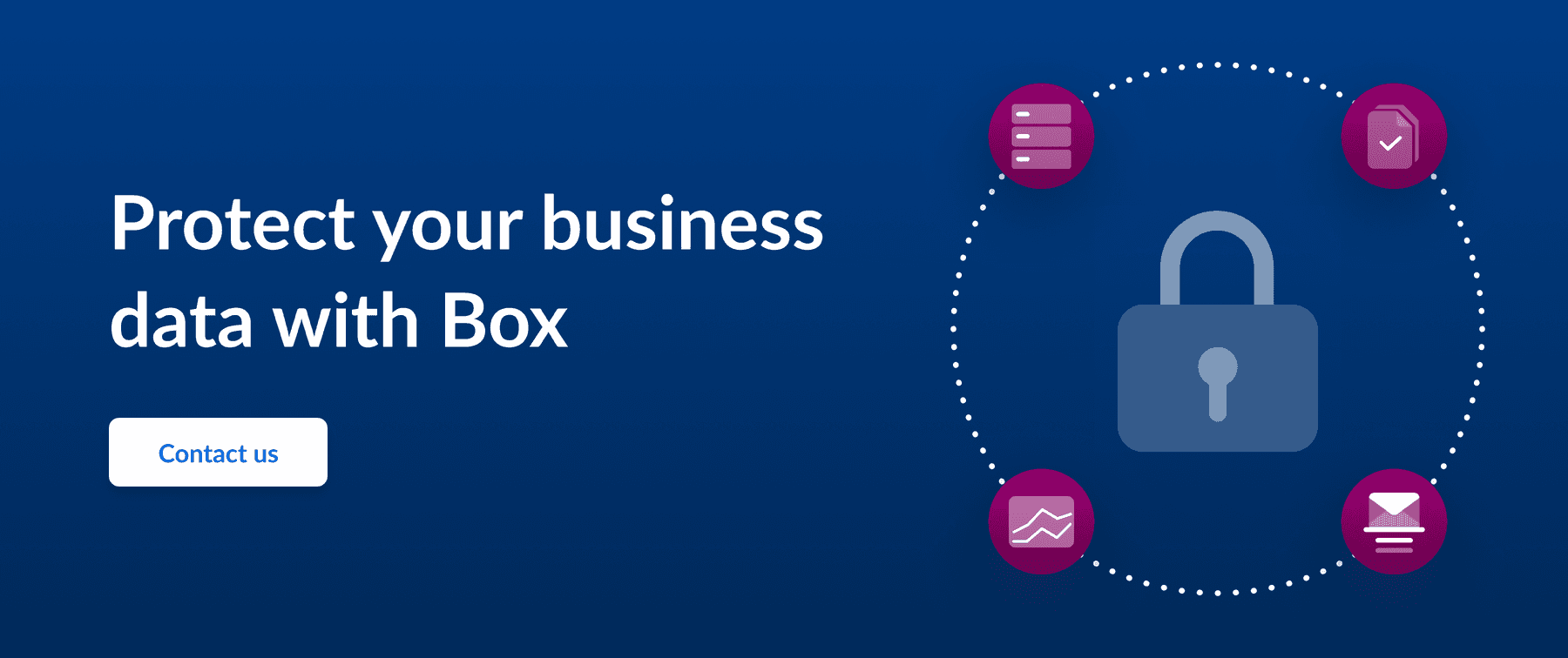Call to action to protect your business data with Box